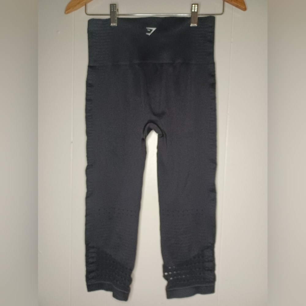 Gymshark Women's Charcoal Leggings - Picture 2 of 8